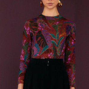 Red Dotted Forest Organic Cotton Bodysuit